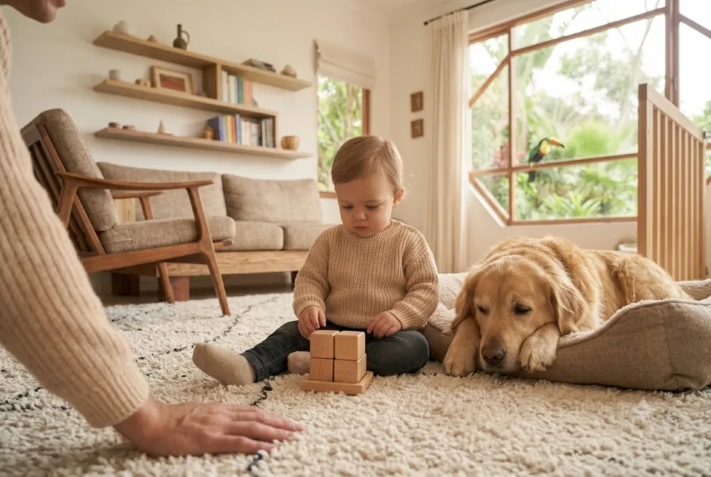 The Right Age to Leave Your Toddler and Pet Unsupervised (If Ever) The Right Age to Leave Your Toddler and Pet Unsupervised (If Ever)