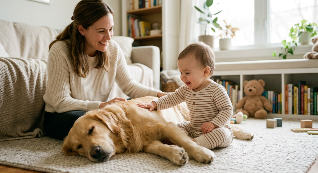 Your baby doesn't need to say "gentle" to start learning how to be gentle.