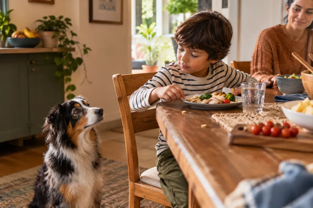 How to Manage Child and Pet Safety During Family Mealtimes
