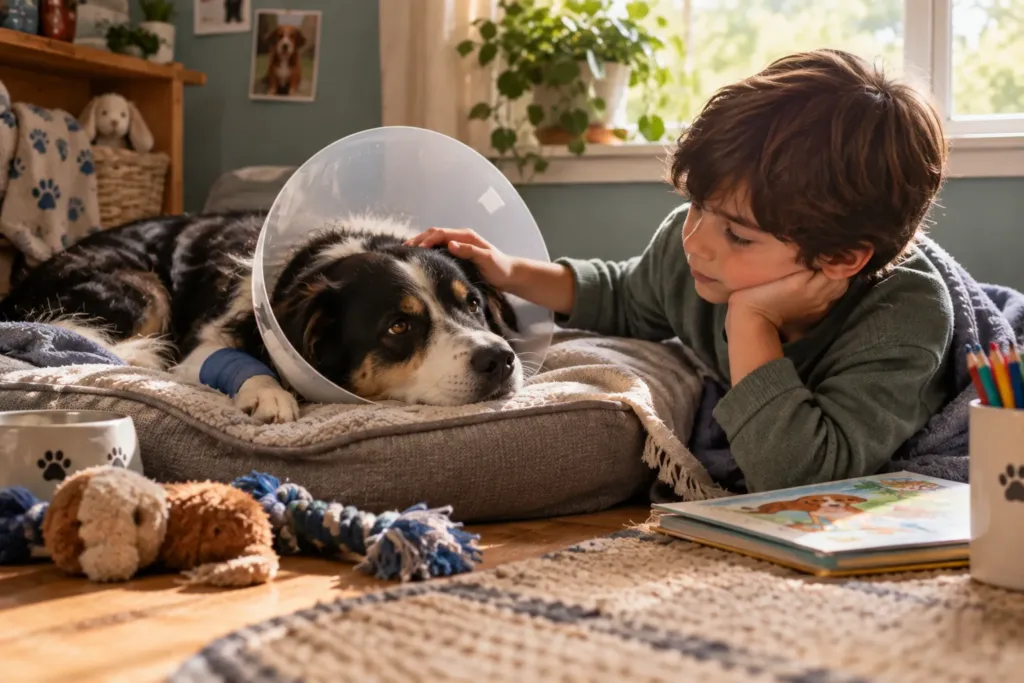 How to Prepare Children for a Pet’s Surgery or Recovery
