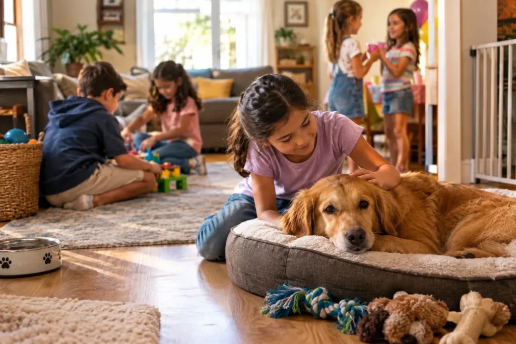 How to Protect a Pet When Children Have Friends Over