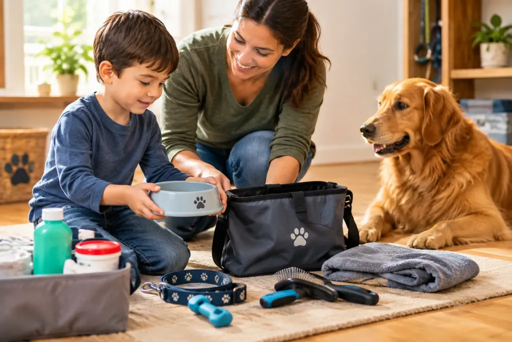 How to Teach Children to Prepare Supplies Before Pet Care